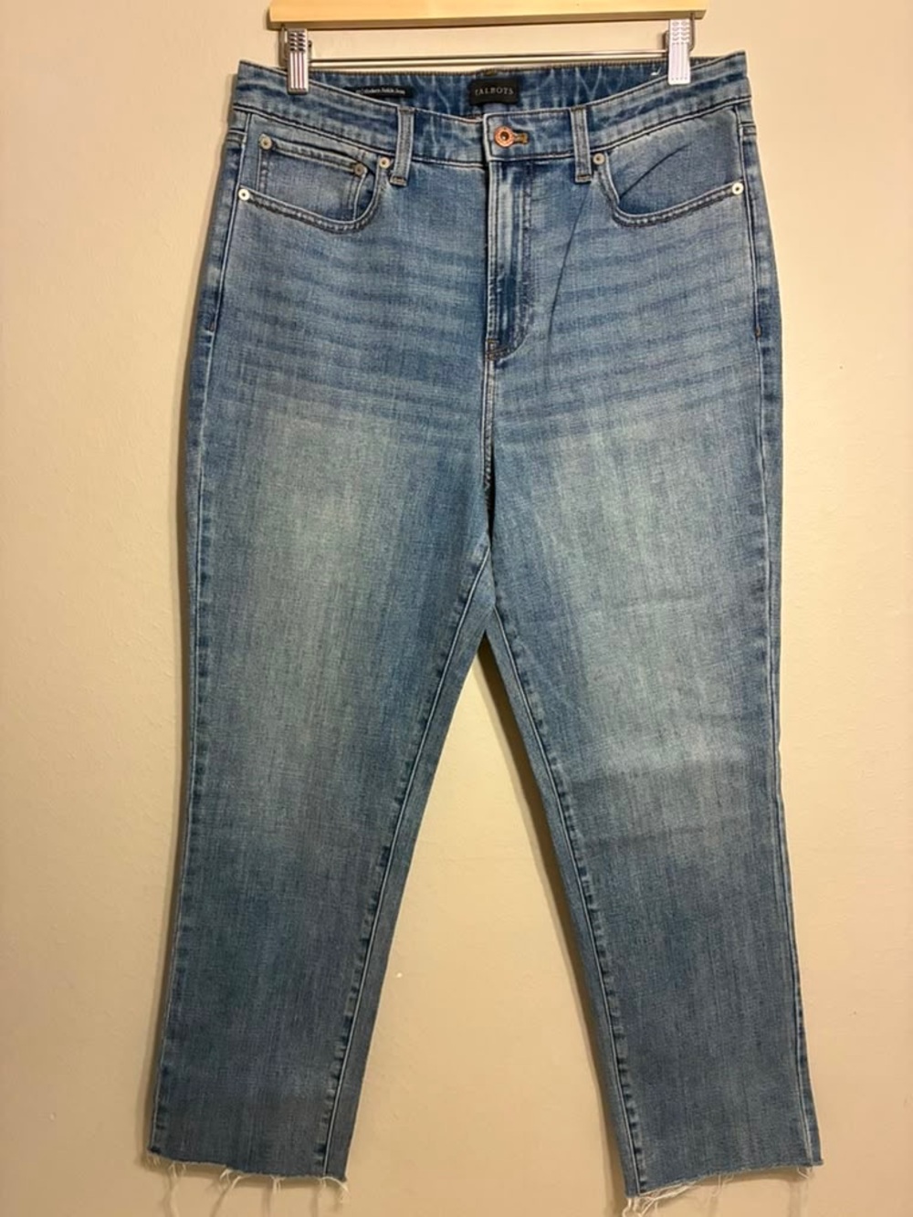 Talbots Women’s Modern Ankle Jean Medium Wash Blue Jeans size 12